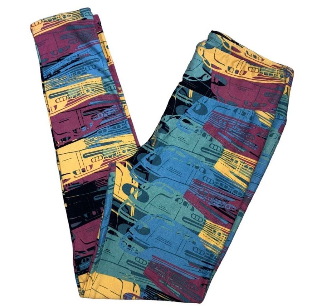 Lularoe High Speed Train Leggings One Size